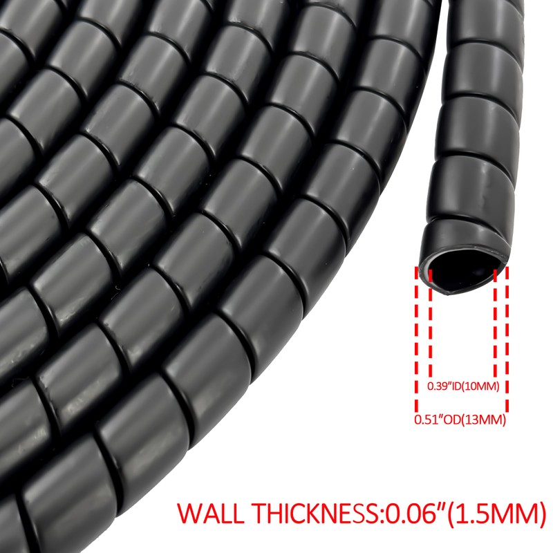 XIENLIU Spiral Wrap Hose Cable Protector - 0.5" OD x