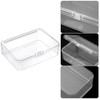 suaywo Pack of 12 Transparent Small Storage Boxes Plastic Mini