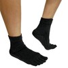 COUVER Charcoal No Skid No Slip Sole Yoga 5 fingers