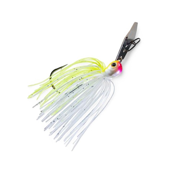 Bladed Vibrating Jig 3/8Oz 1 02 Chartreuse White Fishing Lures