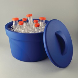 SP Bel-Art Magic Touch 2 High Performance Blue Ice Bucket; 2.5 Liter, With Lid (M16807-2001)