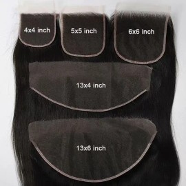 Small Knot hd Lace Closure 2X6 4X4 5X5 6X6 7X7 8x8 9X6 Raw Hair Bundles Cambodian Raw Hair Unprocessed 13x4 13x6 hd Lace Frontalstyle: natual wave, color: HD lace 4x4, Stretched Length: 18 Inches