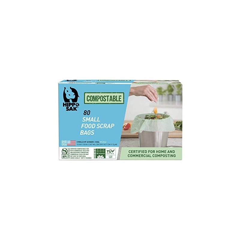 Hippo Sak - Bolsas de basura para alimentos (tamaño pequeño),