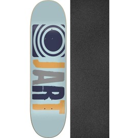 Jart Skateboards Classic Skateboard Deck - 8.25" x 31.85" with Black Magic Black Griptape - Bundle of 2 Items