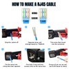 AMPCOM RJ45 Pass-Thru Crimping Tool Network Crimper for Continuity and