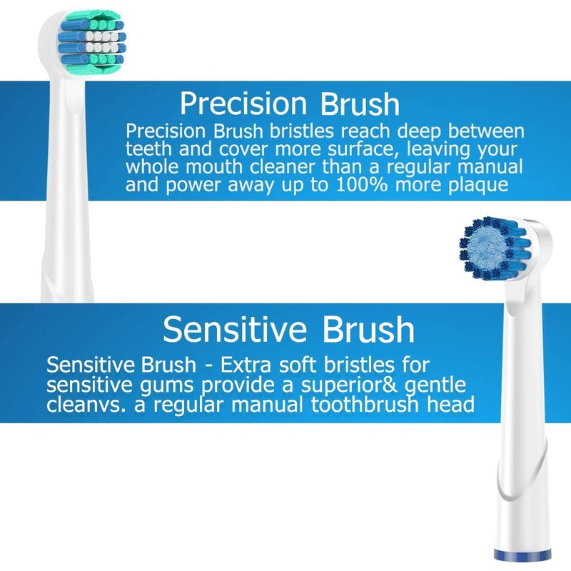 KHBD Replacement Heads Compatible with Oral B Braun Toothbrushes Electric-