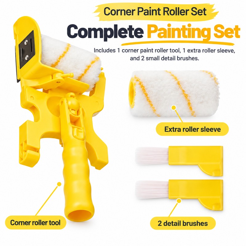 Paint Edger Roller for Wall Decorating – Adjustable Corner Guard
