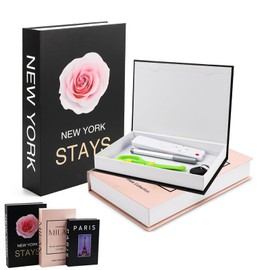 OUTALIZ Decorative Books, Vintage Set of 3, Decorative Books for Home Decor, Book Storage Box, Fake Books, Decorative Books, Nesting Book Box, for Home, Coffee Table, Decorative Books for Office, Type