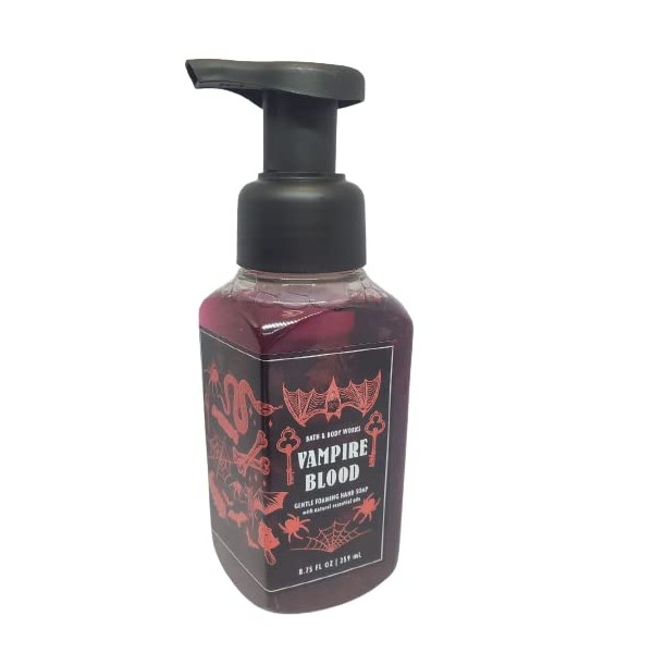 Bath and Body Works White Barn Vampire Blood Foaming Hand Soap 8.75 Ounce Red Berries Jasmine and Plum