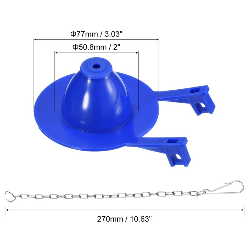 sourcing map 2 Inch Toilet Flapper Replacement Universal Toilet Flapper