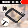 Deep Throat C Clamps 8 inch for Woodworking Deep Steel