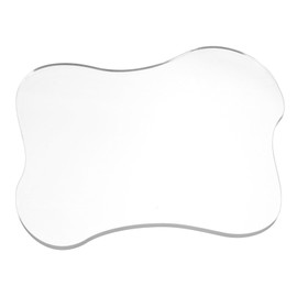 OHPHCALL Acrylic Cup Coaster Transparent Tabletop Mats for Home Office Stylish Daily Use Drink Cushions Heat Resistant Easy to Clean for Mugs Kitchen Dining Decor