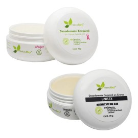 Pqt Pareja 2 Desodorantes 100% Natural - No Obstruye Poros Lavanda y Verbena