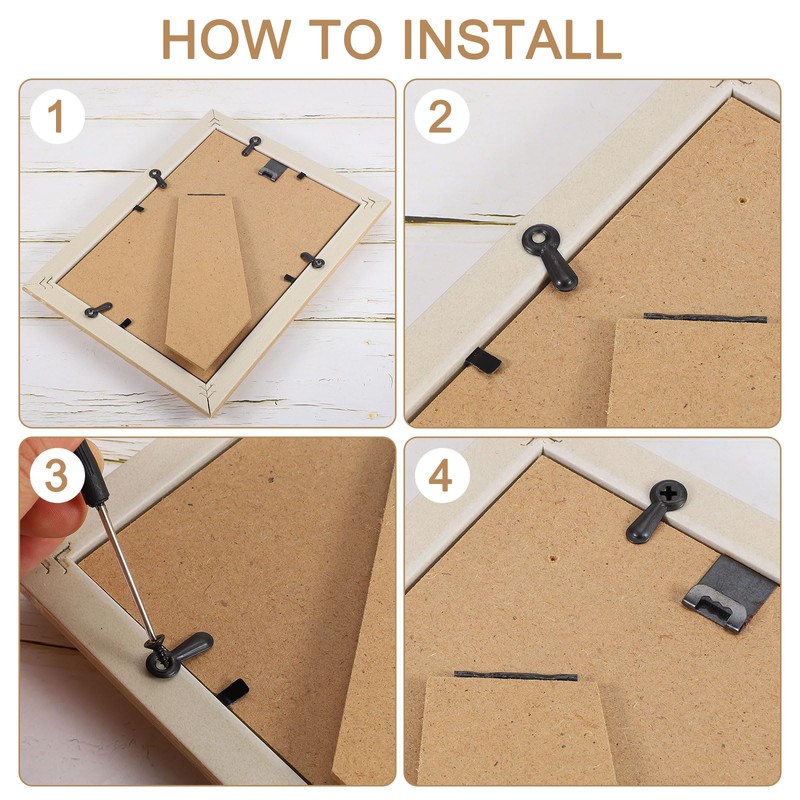 sourcing map 50Pcs Picture Frame Turn Button, Frame Backing Fasteners