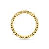 THOMAS SABO Ball Ring with White Stones Gold-Plated Silver TR2323-414-14-56,