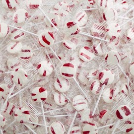 Zany Cane Peppermint Lollipops by Candy Creek, 230 count, Nut free.