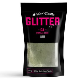 MOSS GREEN | 100g / 3.5oz Ultra Fine Glitter | Non-Toxic | Great for Arts, Crafts, Slime, Epoxy, Resin, Nail Polish | Decoration | Festival | Body, Hair Glitter
