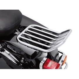 2009-2025 H D Chrome Harley Touring Detachable Two UP Luggage Rack Quick Release Rear Carrier 09-25 Street Glide Road Electra 54215-09A HD Detachables FLHX FLTR FLHRC King CVO RoadKing Special Baggers