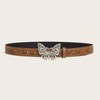 caralin caralei Elegant Waist Belts for Jeans Dress Rhinestones Butterfly