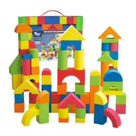 Foam Building Blocks for Toddlers 2-4, 41 Pieces EVA Soft Stacking Blocks, Baby Bath Foam Toy Set, Early Learning Construction Toys & Gifts for Kids, Boys & Girls 18+ Months