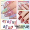 6 Pcs Gel Nail Polish Kit Colourful Nailpolish For Gift