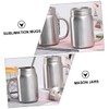 iplusmile 2pcs Stainless Steel Mason Jars Straw Overnight Oats Containers