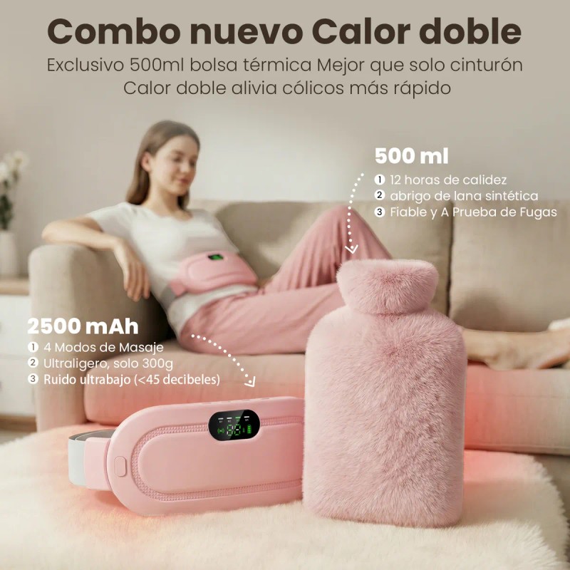 Cinturon Eléctrico Bolsa Termica Para Colicos Menstruales