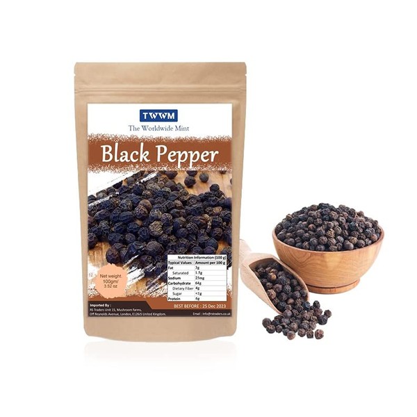 Black Peppercorns I Whole Black Pepper I Kali Mirch |