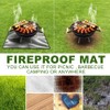 Fire Pit Mat, 39*39Inch Fireproof Mat, Outdoor Fire Pit Mat,