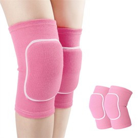 YYaaloa Knee Pads for Women, Soft Dance Knee Pads Wrestling Knee Pads Volleyball, Dancing, Football, Yoga, Basketball, and Skating Work Flexible Elastic Knee Support (Pink, Small)