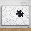 Laeacco 5x3ft Puzzle Backdrop Abstract Black and White Puzzle Pieces