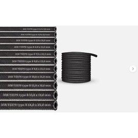(10 mm) 2 Metre Fuel Hose, Oil Hose, Diesel Hose, Fuel Line for Petrol, Fuel, Diesel Oil (NBR DIN-73379-B) (Inner Diameter: 10.0 mm/Outer Diameter: 15.0 mm)