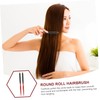 WOONEKY Small Wooden Hair Brush Set Styling Roll Hairbrushes for