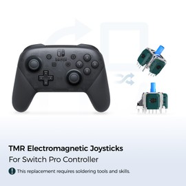 AKNES AKNES TMR Electromagnetic Joystick Replacement for Switch Pro Controller, Anti-Drift Stick Repair Accessories for Switch Pro Controller - 2 Pairs