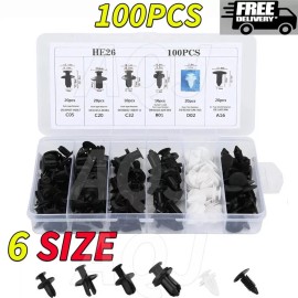 AQJ Fit Subaru 100PCS Bumper Clips Tool Kit Retainer Rivet-Fastener Fender Push Pin