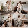Soladder Foldable Toddler Step Stool with Handles for Bathroom Sink,