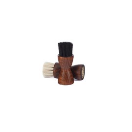 Langer & Messmer Set of 2 Cream 100% Horsehair Brush | Application Brush Shoe Brush for Shoe Care - Multicolour -