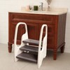 3 Step Stool for Toddler,Kids Three Step Stool for Bathroom