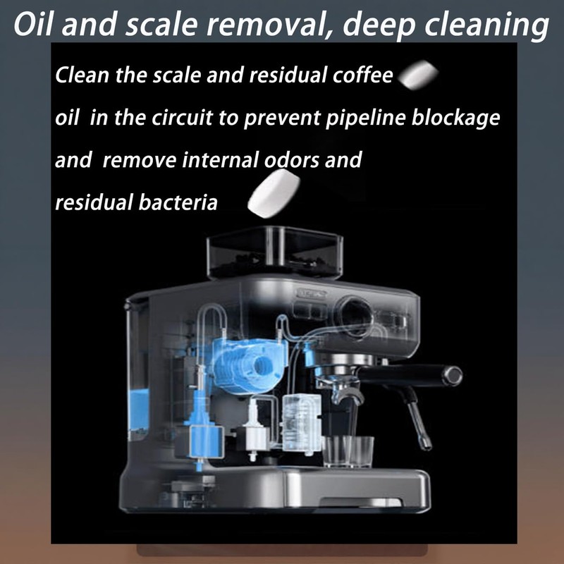 Urnuos Coffee Machine Cleaner Descaler Tablets 20 Pack, Coffee Maker