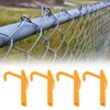 QWORK Chain Link Banana Clip, 5 Packs Hook Loop Mesh