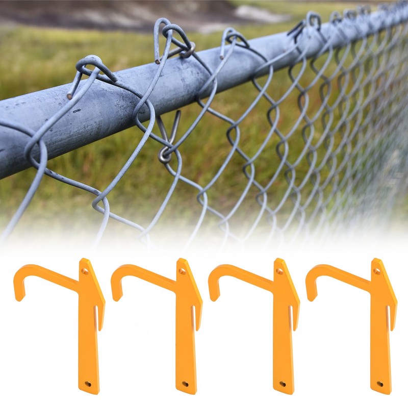 QWORK Chain Link Banana Clip, 5 Packs Hook Loop Mesh