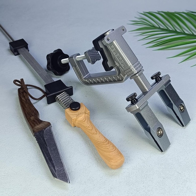 FELBIFSLI Professional Knife Sharpener with 9 Whetstones and Diamond Stones,