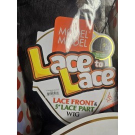 model+model Model Model Triple Barrel Curl -010 Lace Front & Lace Part Wig Color 1B
