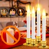 Kithouse Set of 12 Flameless Candles-Window Candles-LED Battery Operated Candles,with