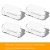 DMFLY Business Card Holder for Desk - 4 Pack Acrylic