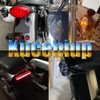 kucehiup Skull Head LED Amber Turn Signal Motorcycle Turn Signals