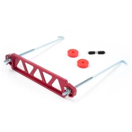 Unbranded Aluminum Alloy Car Battery Hold Tie Down Bracket Mount Kit with 10'' J Bolts Set