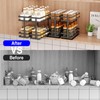 Mustorn 2 Pack Pull Out Spice Rack Organizer for Cabinet,