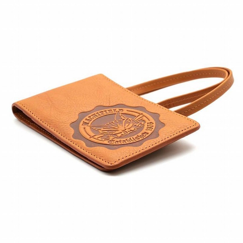 Wachifudo Dayan Cat Dayan Genuine Leather Vertical Folding Pass Case,