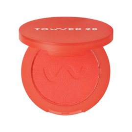 Tower 28 GetSet™ Soft Matte Powder Blush - Self-Setting 12-Hr Longwear Sweat-Proof Formula - Pigmented Orange Coral Blush Downtown Daiquiri x Toni Bravo Collab